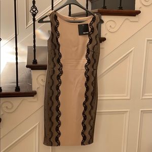 Gorgeous dress gold and black size 10